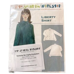 Sewing Workshop Collection The Liberty Blouse Pattern NEW Uncut Sizes XS-XXL